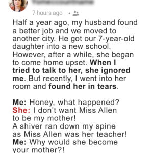 My Daughter Always Came Back from School Sad & Her Reason Made Me Divorce My Husband My Daughter Always Came Back from School Sad & Her Reason Made Me Divorce My Husband