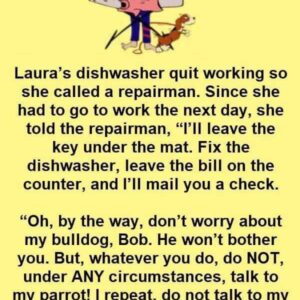 Woman left instructions for the repairman but he decided not to listen Woman left instructions for the repairman but he decided not to listen